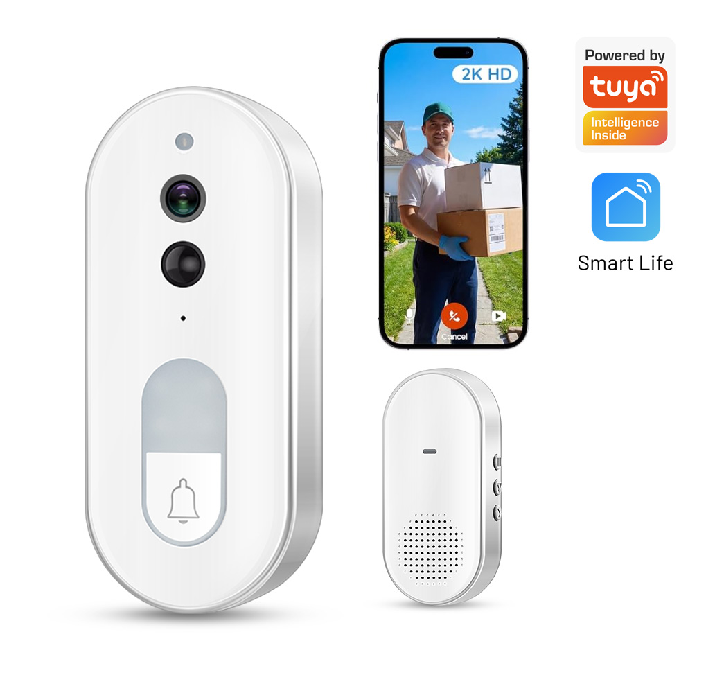 Home Security No Wifi Needed - Tuya Akıllı Görüntülü Kapı Zili Kablosuz
