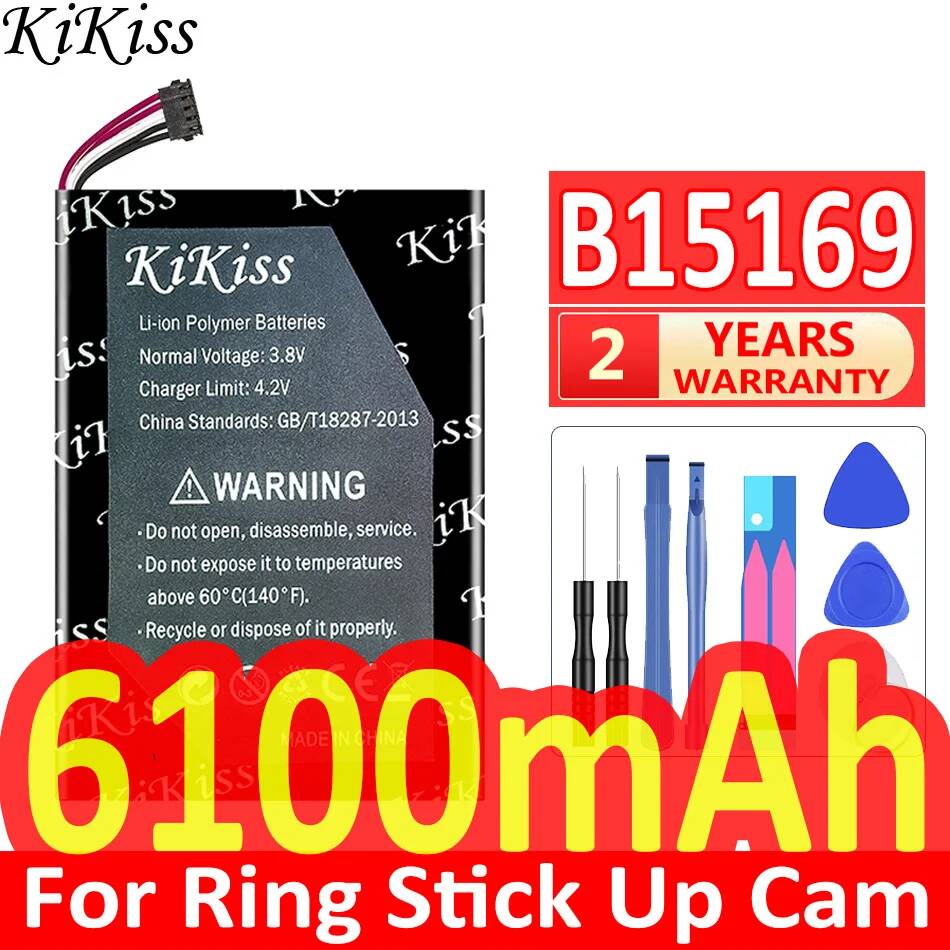 Home Security Ring Camera - Gözetim Kamerası Pili 6100mAh Dayanıklı Ring