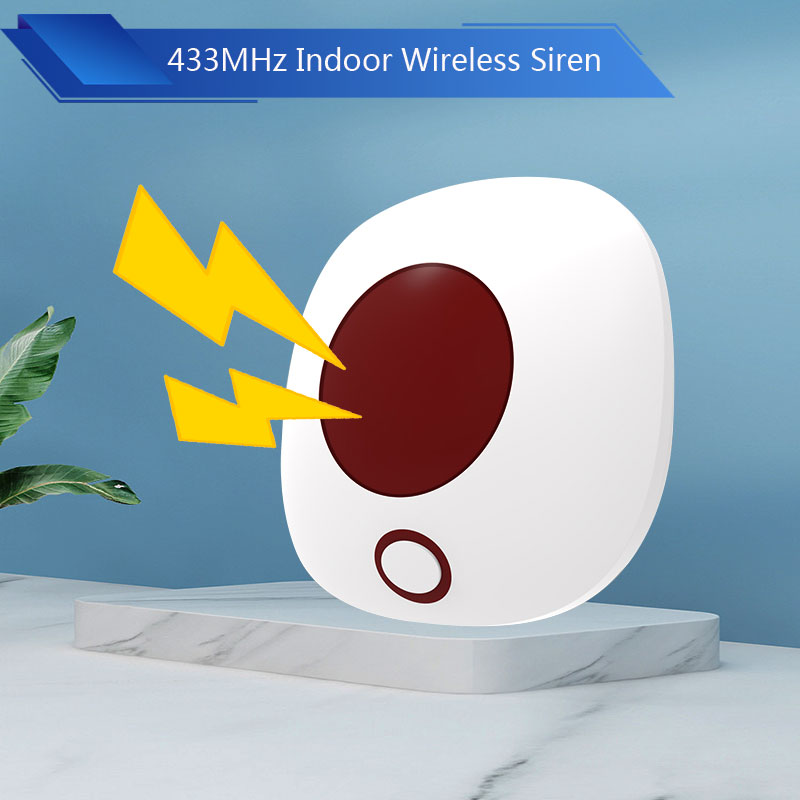 Home Security Lights - Kapalı 433MHz Kablosuz Siren Bağımsız Hırsız