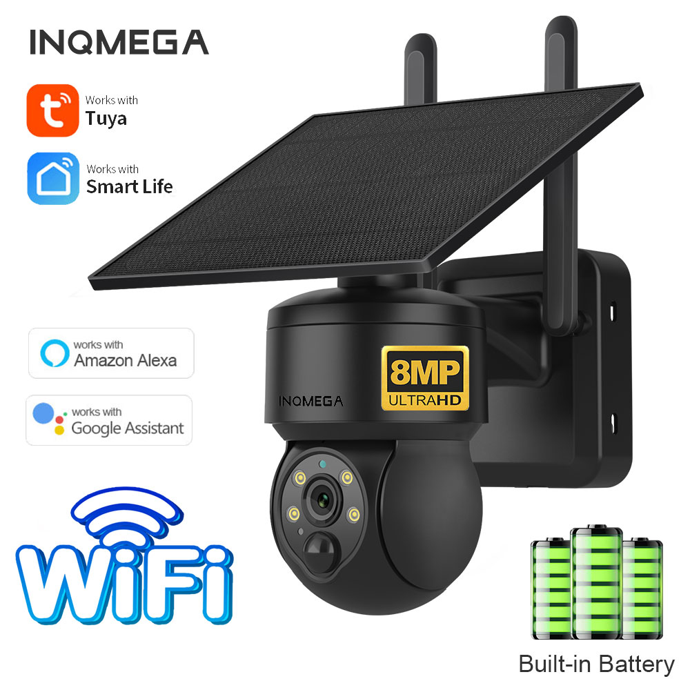 Camera Solar Wireless - INQMEGA 8MP TUYA Solar Kamera PIR