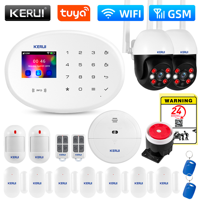 Home Security System Installation - KERUI W202 WIFI GSM Alarm Sistemi