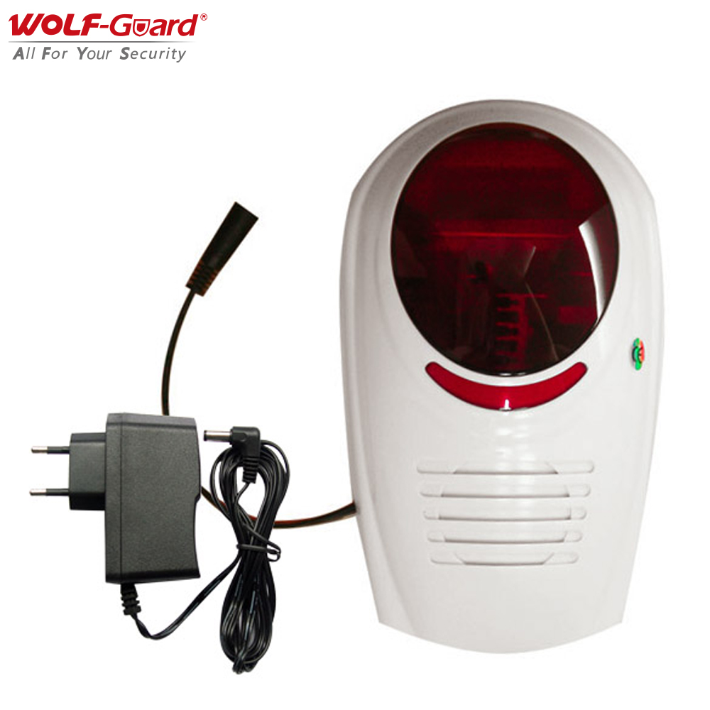 Home Security System Installation - Wolf-Guard 433MHz Kablosuz Ses Yanıp Sönen