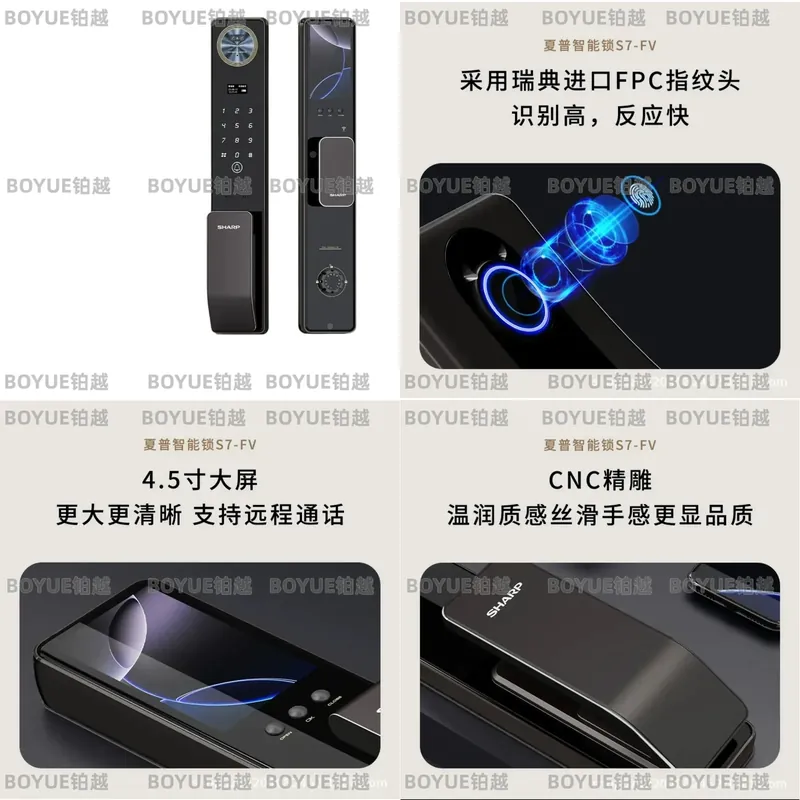 Home Security Lock System - Akıllı WiFi Kapı Kilidi Parmak İzi