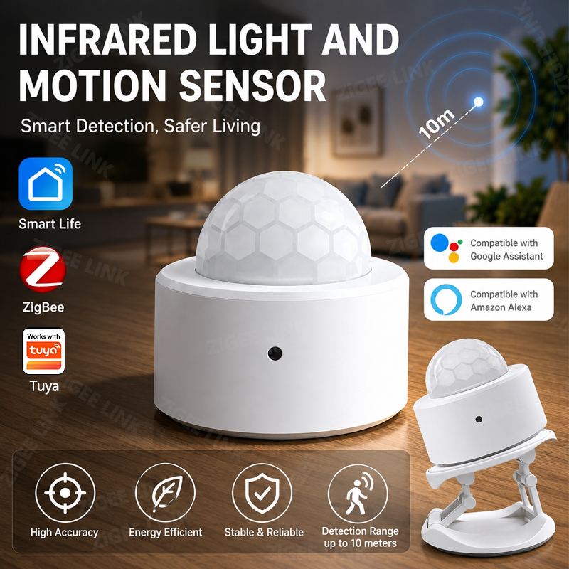 Home Security Gadgets - ZigBee 3.0 PIR Hareket Sensörü Kablosuz
