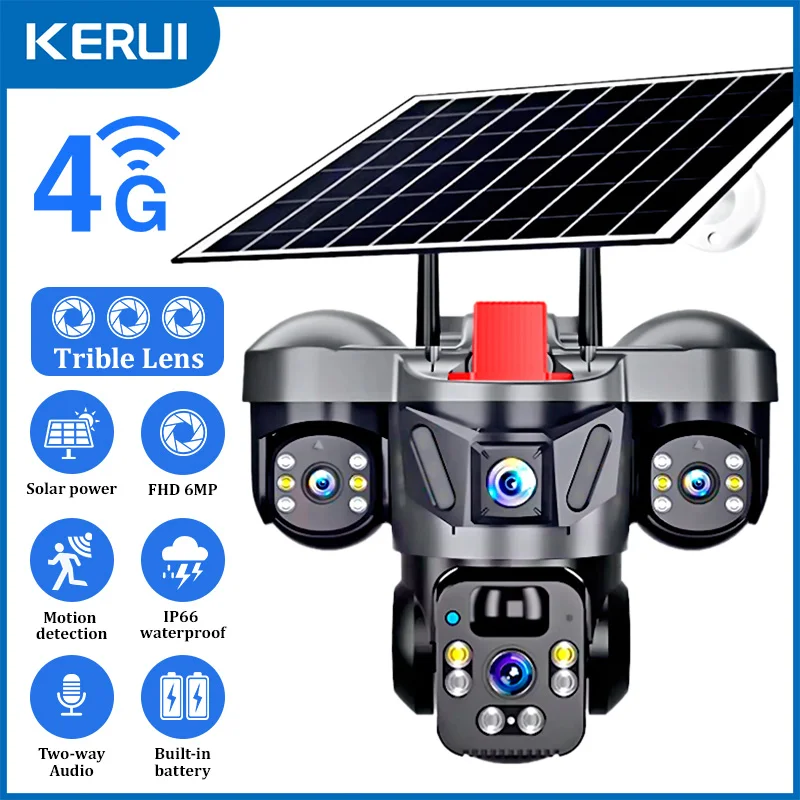 Home Security No Wifi Needed - KERUI V380 Pro Açık PTZ 6MP