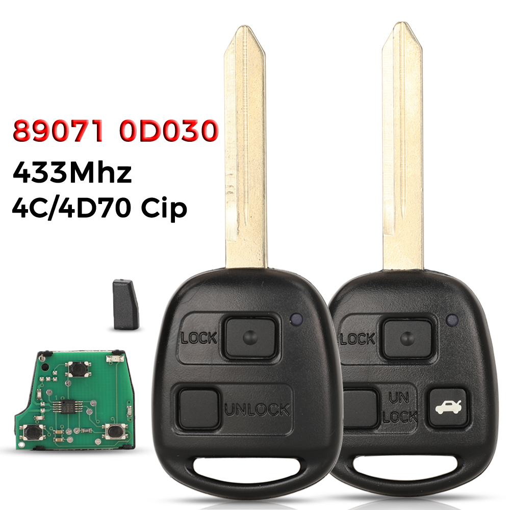 Keypad Alarm Panel - Jingyuqin 89071-0D030 Uzaktan Araba Anahtarı Alarmı