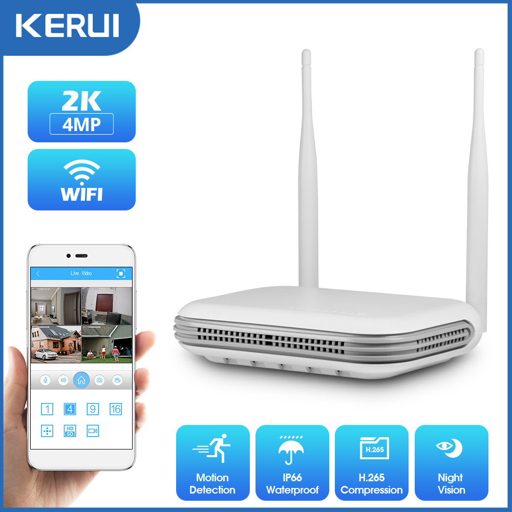 Home Security Outdoor Cameras - KERUI 2K 4MP Açık Full HD