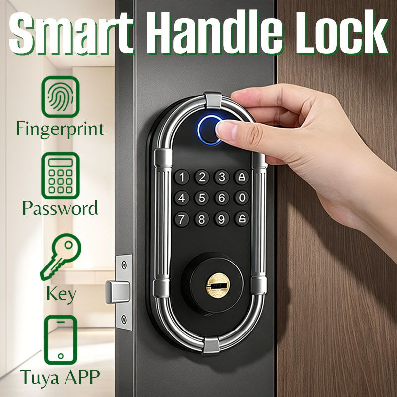 Home Security Lock System - Tuya Sistemli Akıllı Elektronik Parmak İzi