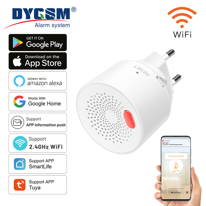 Home Security Gadgets - Tuya akıllı ev Wifi doğal gaz