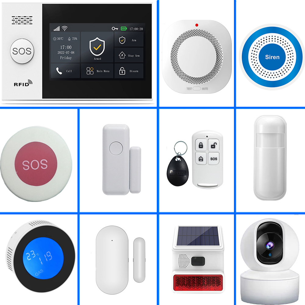 Home Security System Installation - PGST 4G Tuya Akıllı Ev Alarm