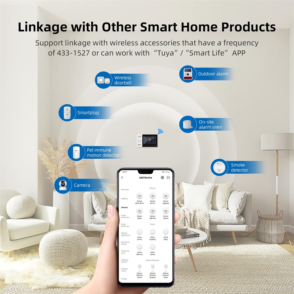 2.4G WIFI Akıllı GSM Alarm Sis - Home Security System Installation incelemesi ve fiyatı
