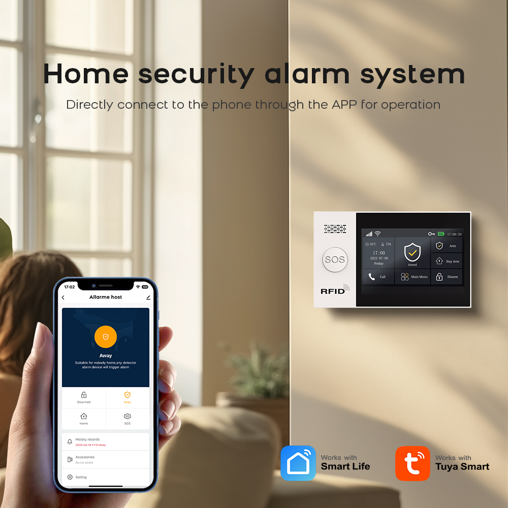 PG-107 Tuya kablosuz ev WIFI G - Home Security System Installation incelemesi ve fiyatı