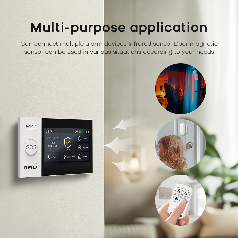 PG-107 Tuya kablosuz ev WIFI G - Home Security System Installation incelemesi ve fiyatı