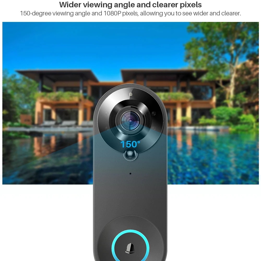 Tuya 1080P kablosuz WIFI kapı  - Home Security No Wifi Needed incelemesi ve fiyatı