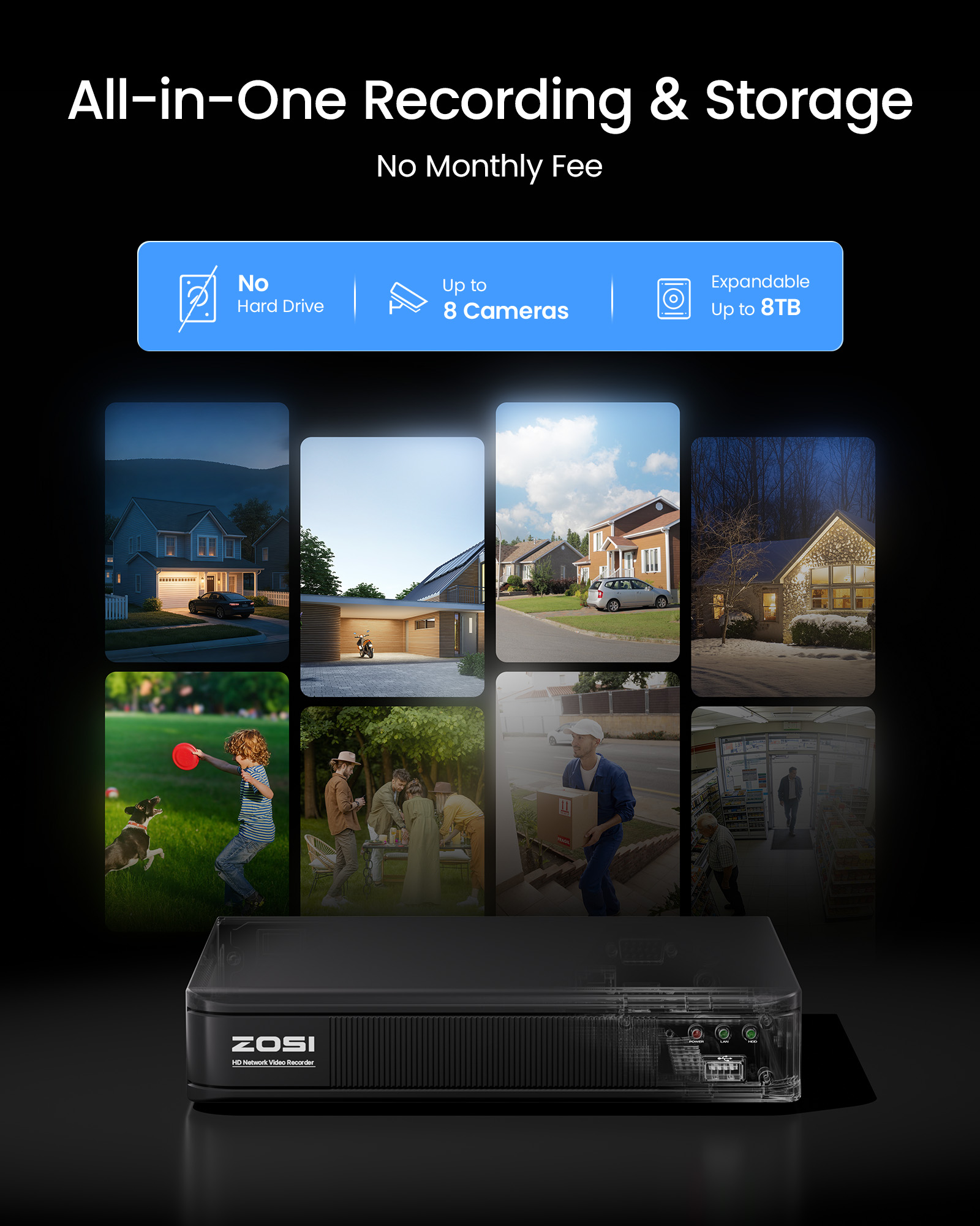 ZOSI 3K Lite Kablolu CCTV Güve - Home Security Outdoor Cameras incelemesi ve fiyatı