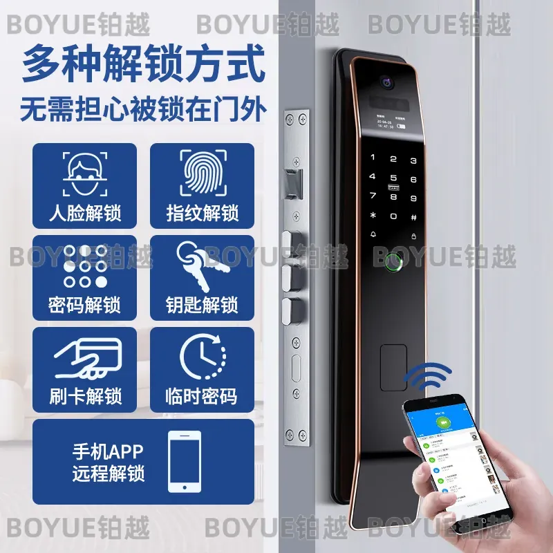 Yüz Tanıma ve Parmak İzi Taray - Home Security Lock System incelemesi ve fiyatı