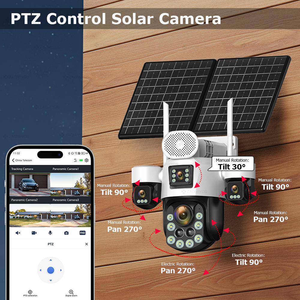 4 Lensli Dış Mekan 360 °   Gün - Home Security Packages incelemesi ve fiyatı