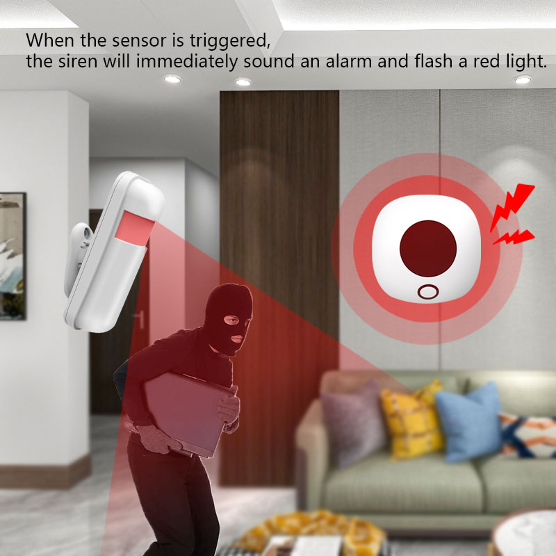 Kapalı 433MHz Kablosuz Siren B - Home Security Lights incelemesi ve fiyatı