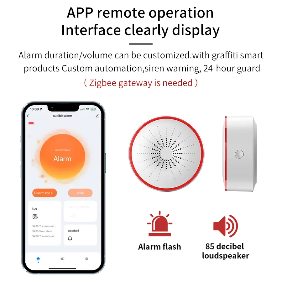 Tuya WiFi ZigBee Akıllı Alarm  - Home Security Lights incelemesi ve fiyatı