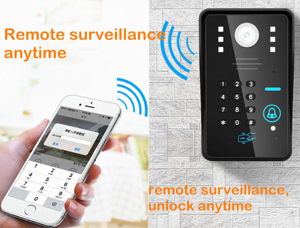 IP wifi video kapı zili kamera - Home Security Lock System incelemesi ve fiyatı