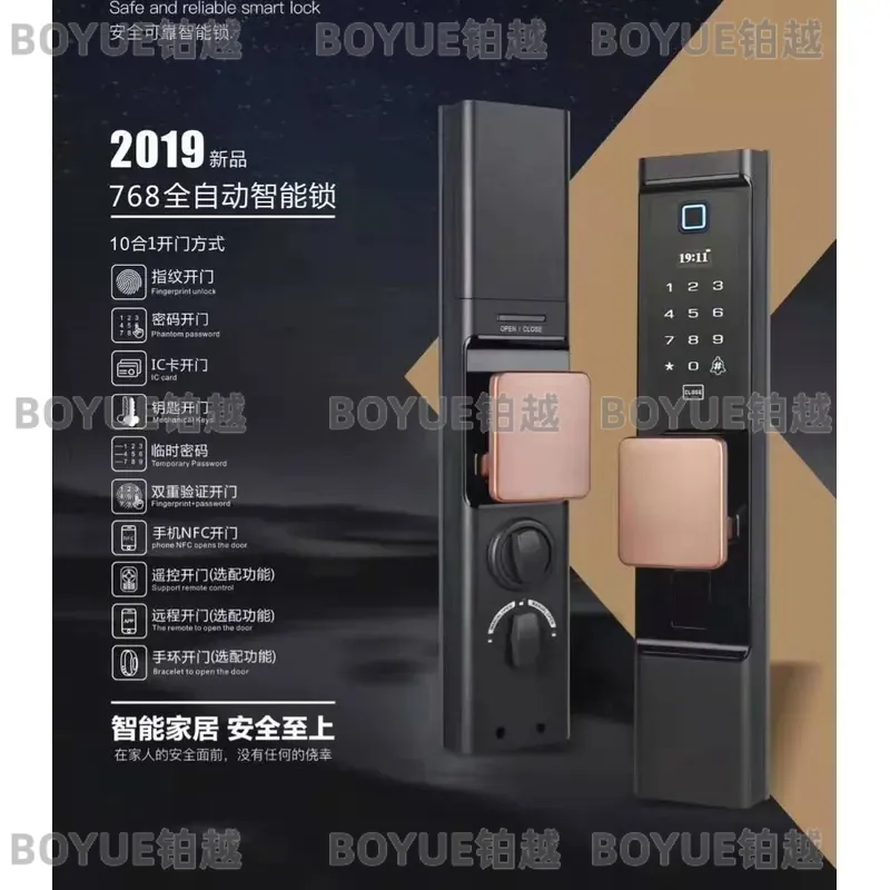 Akıllı Parmak İzi Kapı Kilidi  - Home Security Lock System incelemesi ve fiyatı