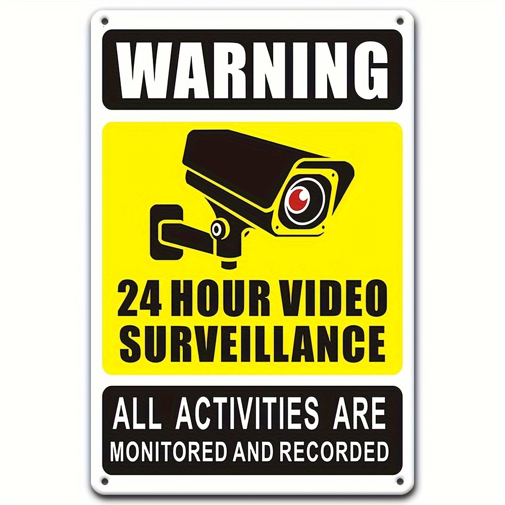 7/24 Video Gözetim Uyarı Levha - Home Security Packages incelemesi ve fiyatı
