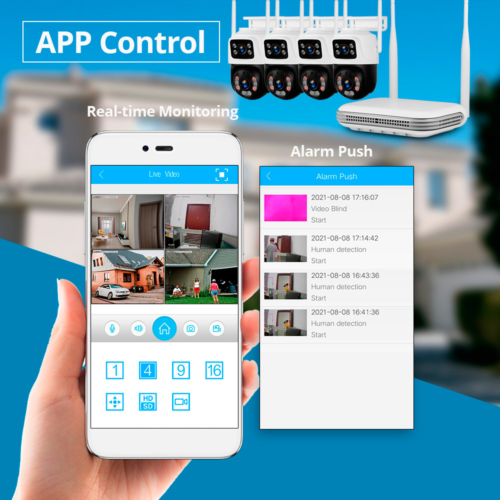 KERUI Su Geçirmez 6MP HD Kablo - Home Security Kit With Camera incelemesi ve fiyatı