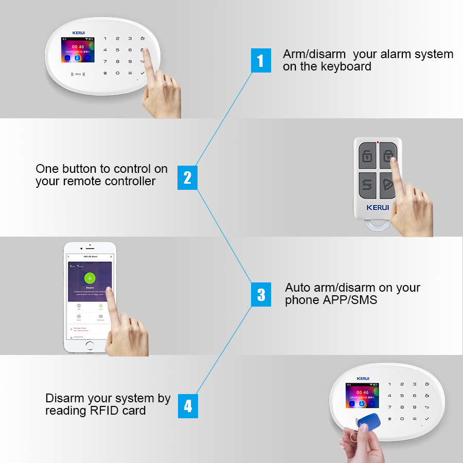 KERUI W202 WIFI GSM Alarm Sist - Home Security System Installation incelemesi ve fiyatı
