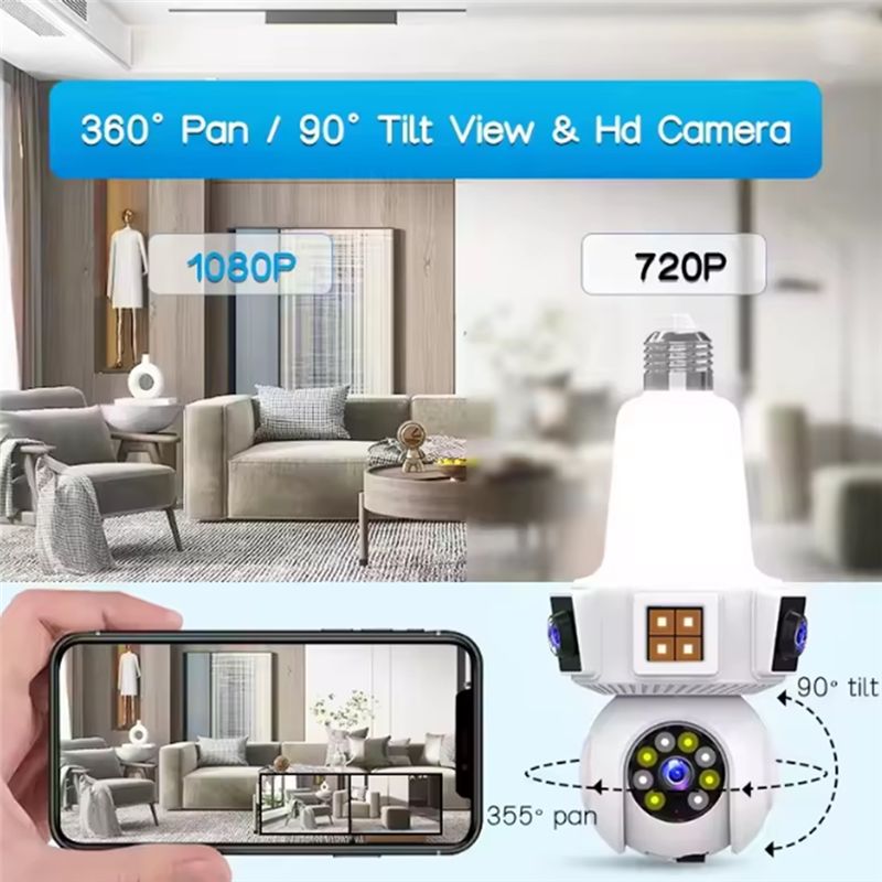 【A08I】Çift Lensli Mart Ev Kabl - Home Security Wifi Camera incelemesi ve fiyatı