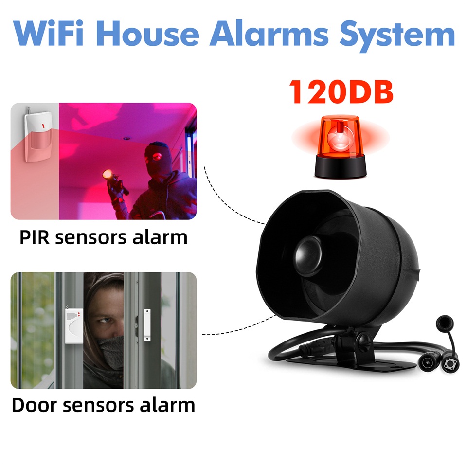 KERUI 120db Siren Alarm Sistem - Home Security System Installation incelemesi ve fiyatı