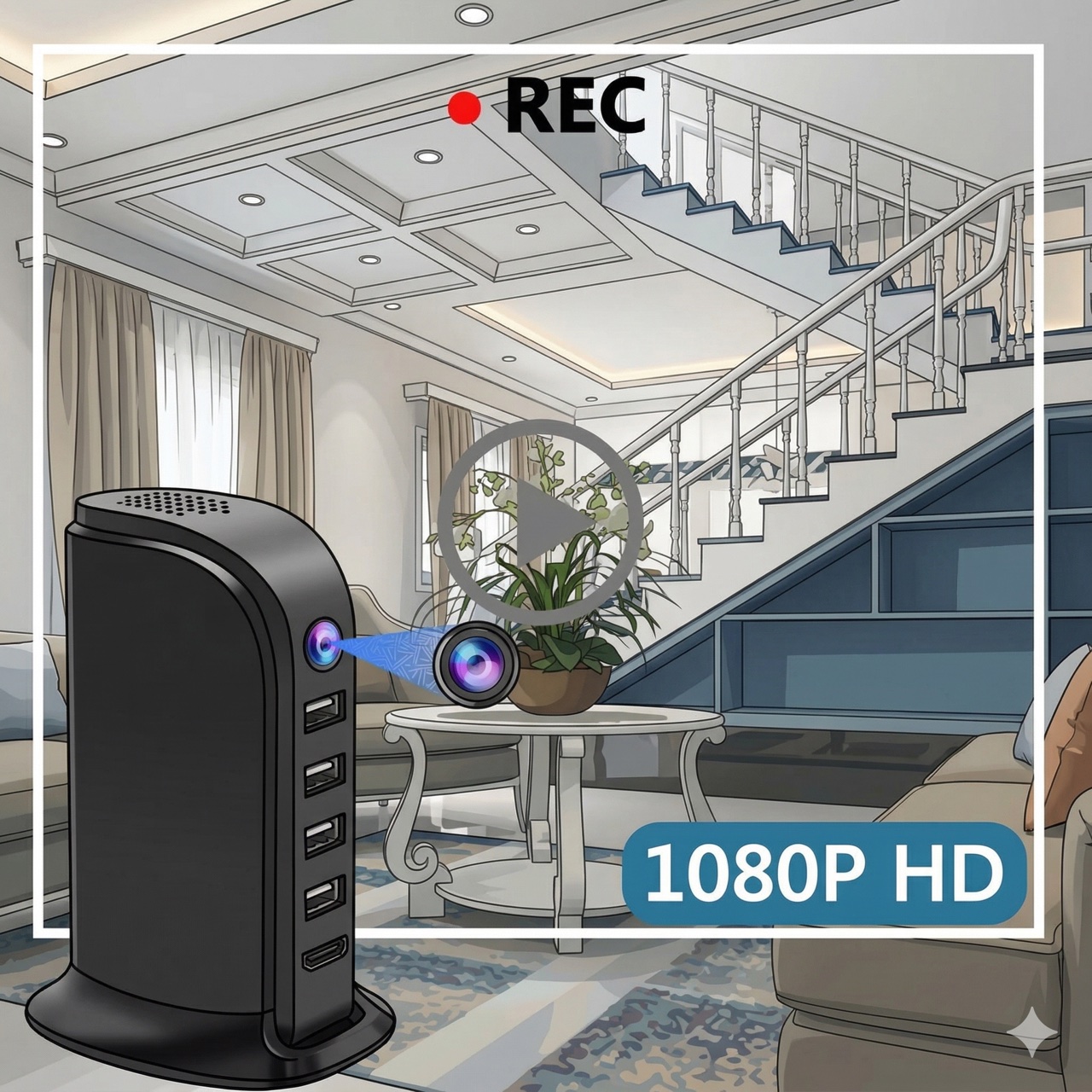 Ev Ofisi için Kompakt Wi-Fi Gü - Home Security Wifi Camera incelemesi ve fiyatı