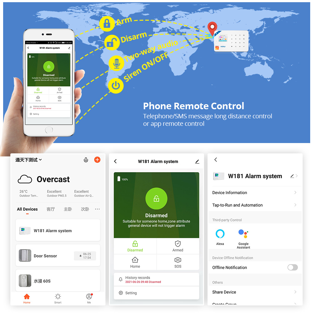 KERUI Güvenlik Alarm Sistemi K - Home Security System Installation incelemesi ve fiyatı