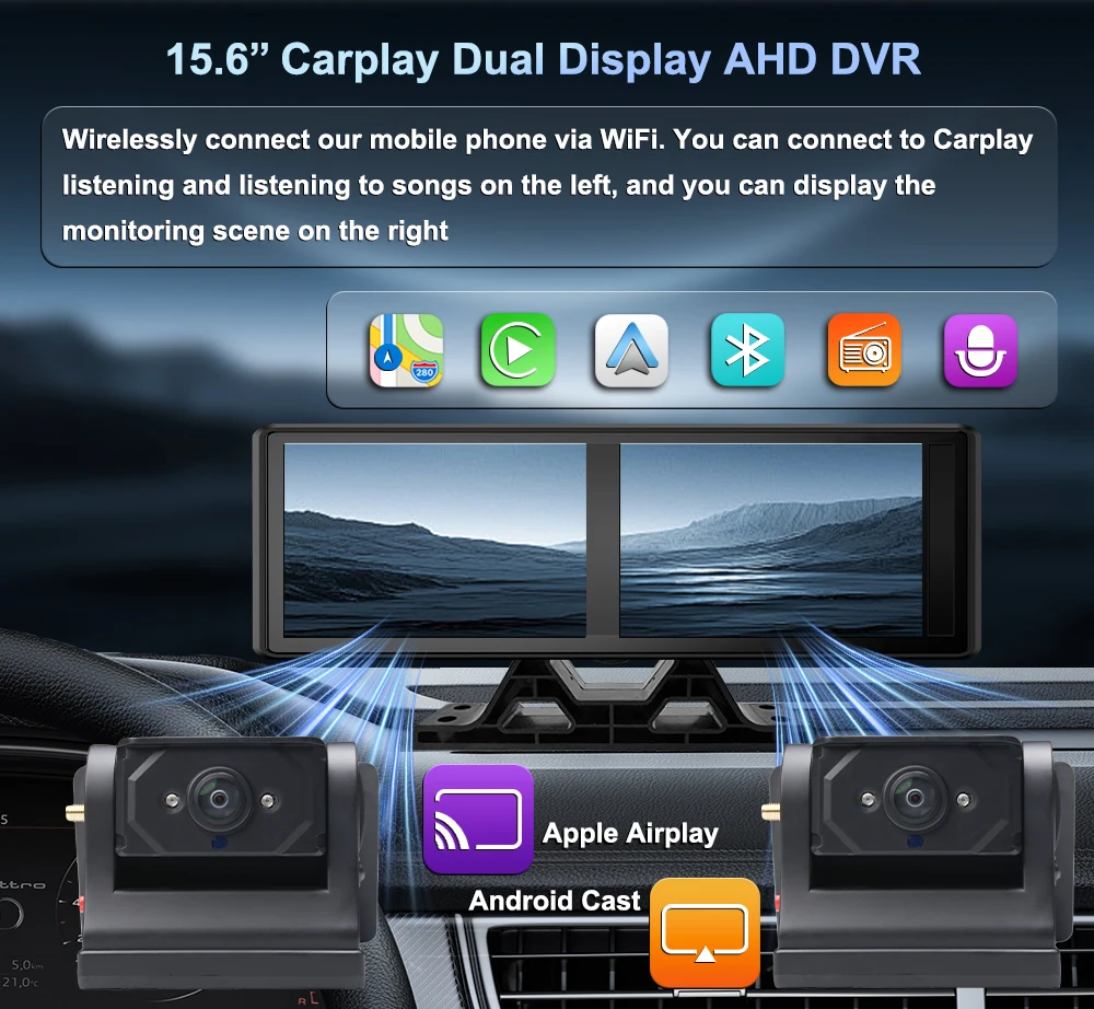 15.6 İnç Android Auto Carplay  - Camera Solar Wireless incelemesi ve fiyatı