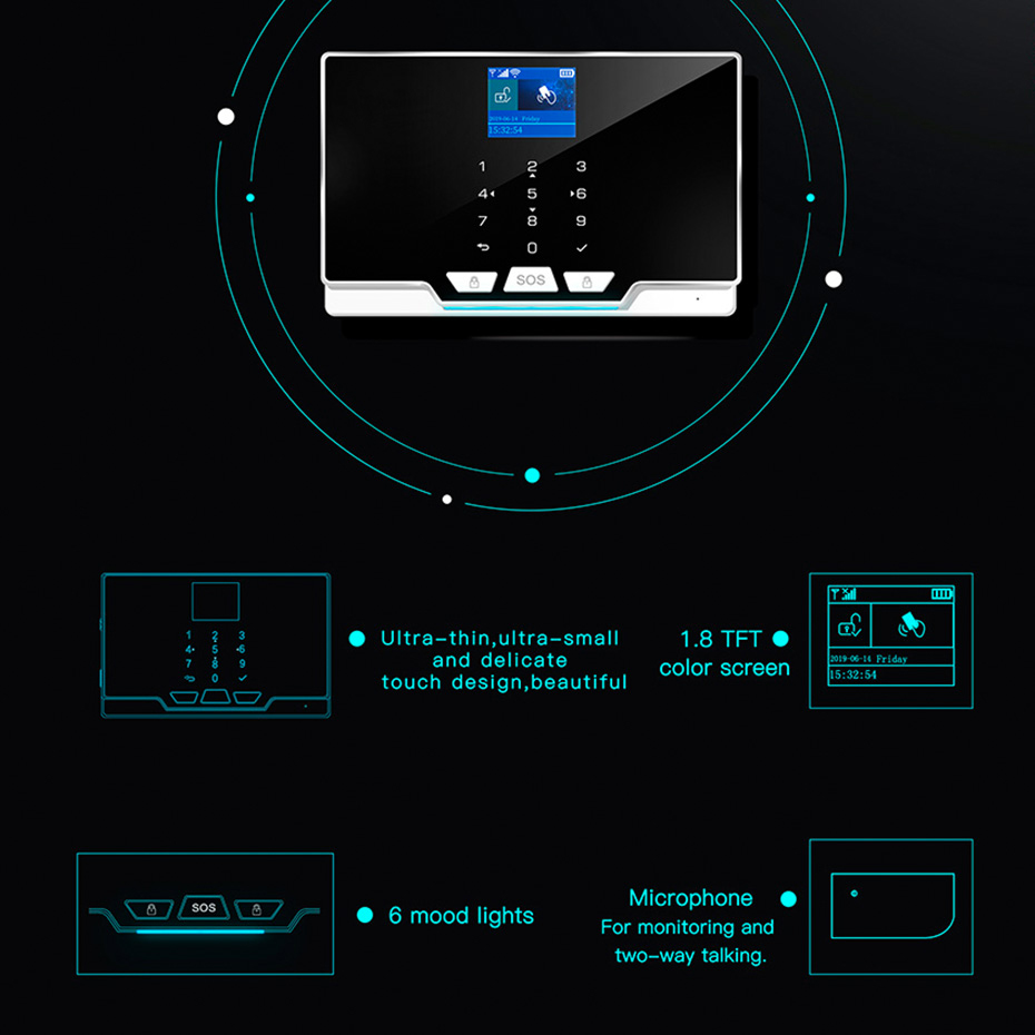 KERUI G20 WIFI GSM Alarm Panel - Keypad Alarm Panel incelemesi ve fiyatı