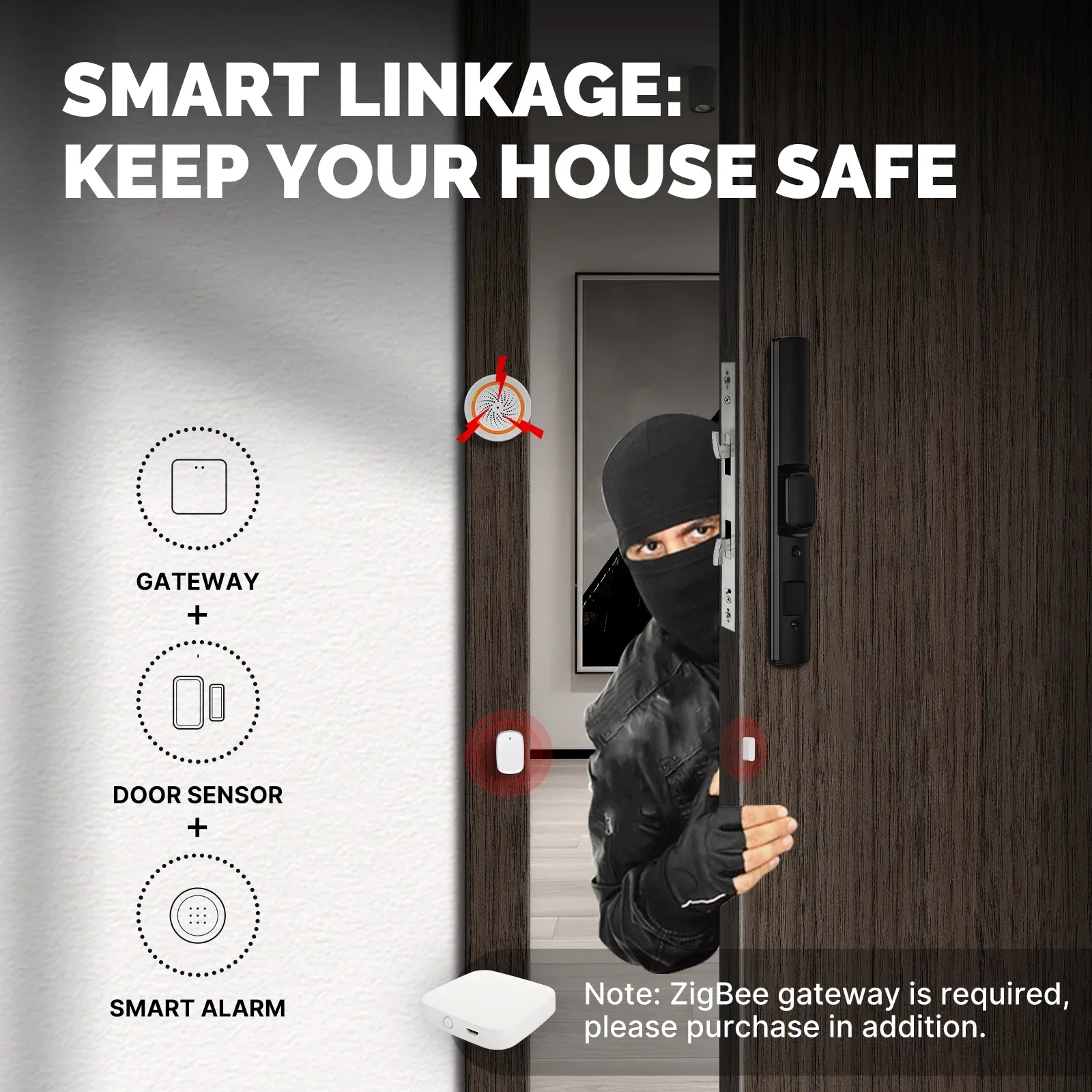 MOES Tuya ZigBee/Wifi akıllı p - Home Security System Installation incelemesi ve fiyatı