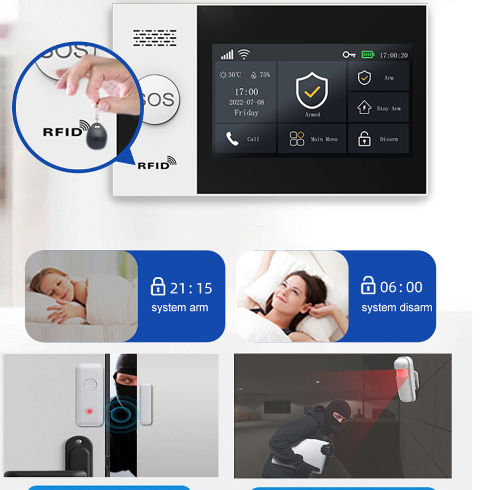PGST 4G Tuya Akıllı Ev Alarm S - Home Security System Installation incelemesi ve fiyatı